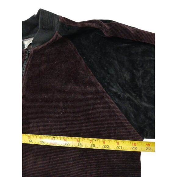 Authentic Christian Dior Zip Up Jacket Sz L Burgundy Party Elegant Sporty Golf - Picture 5 of 10